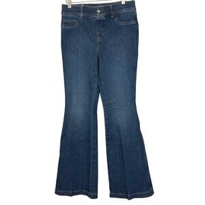 SPANX FLARE SPANXshape EveryWear Authentic Blue Jeans #21164Q Medium Shapwear